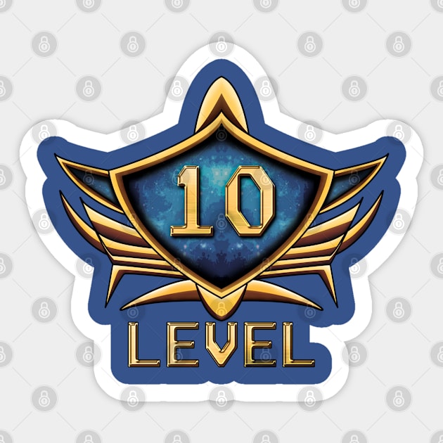 Level 10 Sticker by PaunLiviu